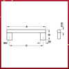 Tay Nắm Nhôm 263mm Hafele - 107.55.935