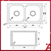 567.23.010 - Chậu Rửa Chén HS19-SSN2R90 Hafele