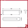 Tay Nắm Tủ 167mm H2170 Hafele - 106.70.175