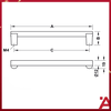 Tay Nắm Tủ 175mm H2120 Hafele - 106.69.022
