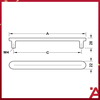 Tay Nắm Tủ 214mm H2110 Hafele - 106.70.200
