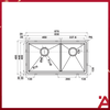 567.94.030 - Chậu Rửa Inox HS21-SSN2S90 Hafele