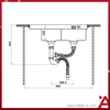 567.94.040 - Chậu Rửa Inox HS21-SSD2S90M Hafele