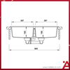 570.33.190 - Chậu Rửa Đá HS20-GKN2S90 Hafele