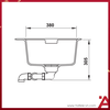570.33.190 - Chậu Rửa Đá HS20-GKN2S90 Hafele