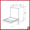 538.21.320 - Máy Rửa Chén Âm Bán Phần HDW-SI60AB Hafele