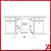 538.21.330 - Máy Rửa Chén Âm Toàn Phần HDW-FI60AB Hafele