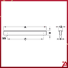 Tay Nắm Nhôm 120mm Hafele - 107.24.901