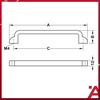 Tay Nắm Tủ D180mm Hafele - 106.61.144