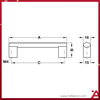 Tay Nắm Nhôm 204mm Hafele - 110.74.924