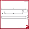 Tay Nắm Tủ 373mm H2115 Hafele - 106.69.171