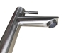 Vòi lavabo lạnh inox 304 mờ cao 17cm - 30cm đầu điếu
