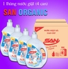 Nước Giặt Xả SAN Organic công nghệ Châu Âu 3.2 Lít (Can)
