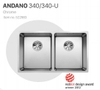 522983 - Chậu Rửa Chén Blanco ANDANO 340/340-U - 522983