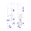 Bộ xả bồn cầu 2 nhấn két nước rời Paradise cấp Piston VS0407