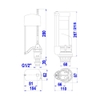 Bộ xả bồn cầu 2 nhấn liền khối Paradise cấp Piston VS0507