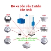 Bộ xả bồn cầu 2 nhấn liền khối Paradise cấp Piston VS0507
