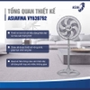 Quạt đứng ASIAVINA TURBO PLUS - VY639792 - Xám