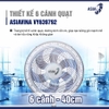 Quạt đứng ASIAVINA TURBO PLUS - VY639792 - Xám
