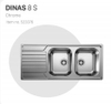 523376 - Chậu Rửa Chén Blanco DINAS 8S Chrome - 523376