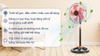 DTS1609 - Quạt đứng thân sắt lồng mạ Crom Senko 5 cánh