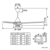 Quạt trần 3 cánh F-60MZ2-K Panasonic (Ti 45.7cm)