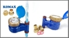 DN15-lắp đứng - Đồng hồ nước sạch sinh hoạt dẫn động từ DN15 - răng 21mm - có hiệu chuẩn - Komax Hàn Quốc