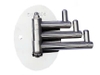 Móc áo 3 chấu MA14 đế tròn inox 304