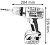 Máy khoan GSB 18-2-LI Professional vặn bắt vít dùng pin Bosch