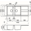Chậu rửa chén Malloca NERO K-50040