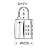 Khoá 4680EURDBLK (ĐEN) Master Lock