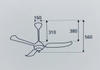 Quạt trần S138-ALU cổ điển cánh nhôm