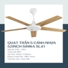 SL41 - Quạt trần 5 cánh nhựa sử dụng remote SINWA