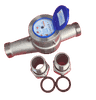 DN32 - Đồng hồ nước Komax thân inox DN32 nối ren - Có Hiệu chuẩn