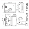 Ổ Khóa Cổng Top 699-B / 699-M dành cho cửa cổng mở hay lùa