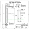 Vòi lavabo lạnh inox 304 mờ cao 17cm - 30cm đầu điếu