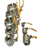 Van bi inox 304 tay gạt có ren 21mm