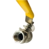 Van bi inox 304 tay gạt có ren 21mm