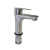Vòi lavabo nóng lạnh inox mờ 304