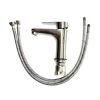 Vòi lavabo nóng lạnh inox mờ 304