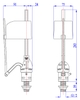 Van cấp bồn cầu WS-03 Piston