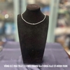 MS199 -  Vòng cổ trai thật sợi mảnh mặt hoa bạc nhí