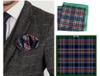 [33cm] Khăn cài túi áo vest /Pocket square  mẫu kẻ
