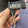 MS199 -  Vòng cổ trai thật sợi mảnh mặt hoa bạc nhí