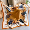 Khăn lụa 110cm họa tiết vintage