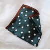 Khăn lụa vuông họa tiết chấm bi 70x70cm