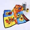 Khăn lụa vuông 90x90cm - Khăn họa tiết hoa các mẫu
