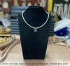 MS9 - Vòng cổ ngọc trai mix charm bạc hình bướm