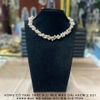 MS25 - Vòng cổ ngọc trai 2 màu xoắn khóa hơi cũ