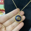 MS15 - dây chuyền hợp kim mặt gốm vintage